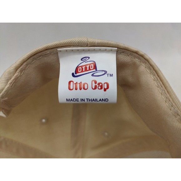 Bevcomm Embroidered Logo Snapback tan adjustable Otto Baseball Hat Cap - Picture 8 of 13